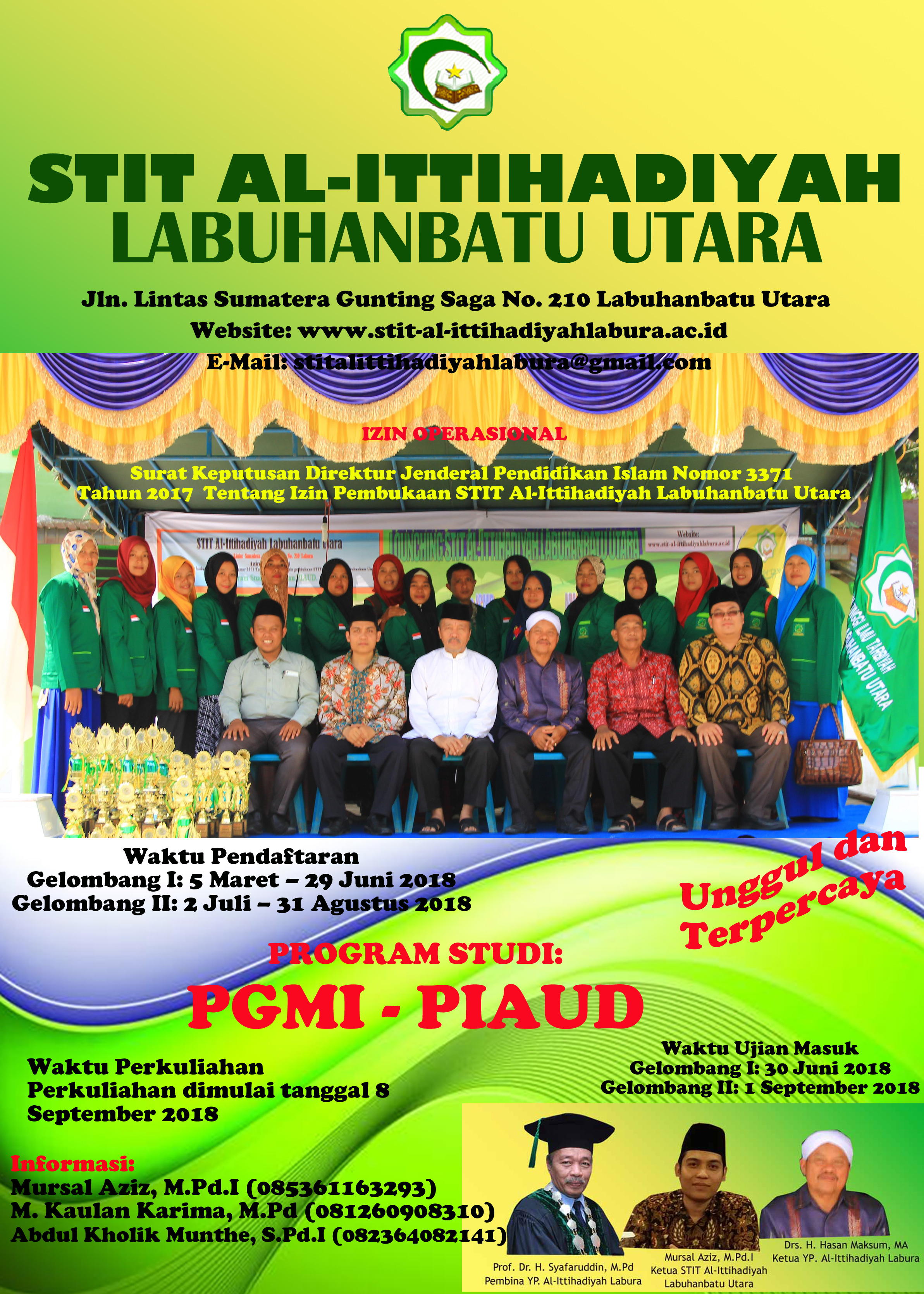 Penerimaan Mahasiswa Baru Stit Al Ittihadiyah Labuhanbatu Utara